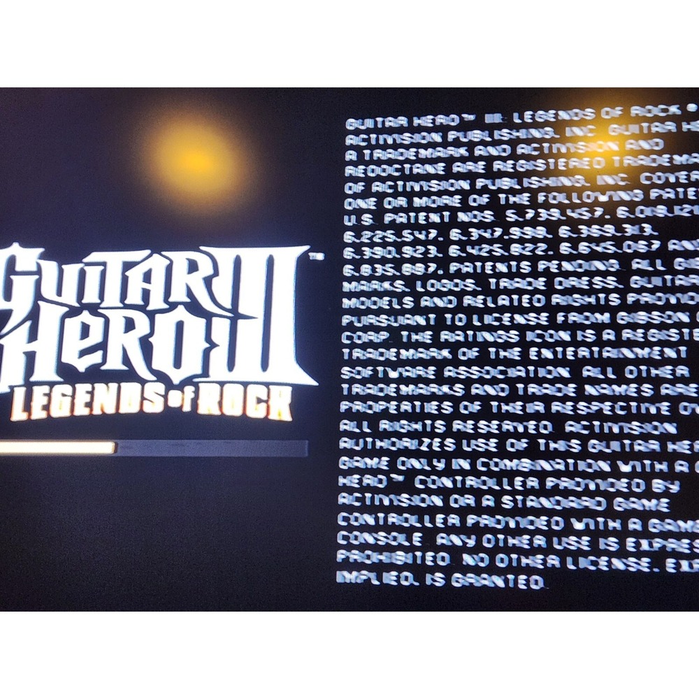 Guitar Hero 3 III: Legends of Rock (PlayStation 2, 2007) PS2 w/ Manual Tested - Picture 3 of 3